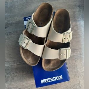 BIRKENSTOCK Arizona Soft Footbed Narrow 39 Ecru